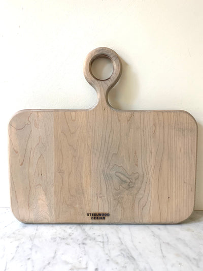 Weathered oak squared oval handmade charcuterie board